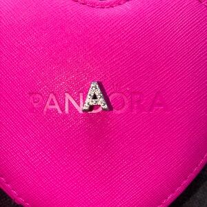 Authentic Pandora A letter charm